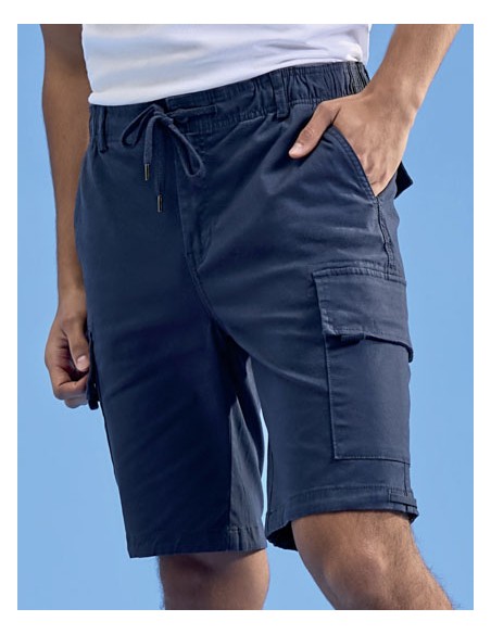 WOM-WB903-Mens Drawstring Cargo Utility Shorts 2